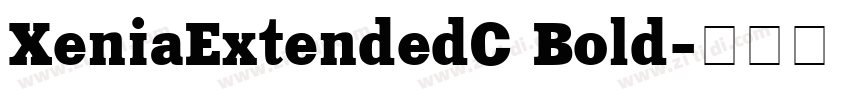 XeniaExtendedC Bold字体转换